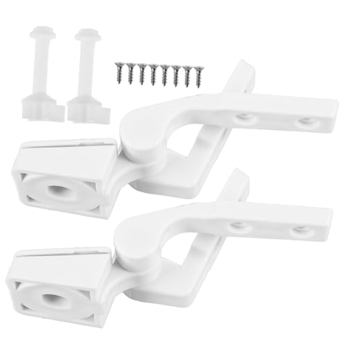 TOBBOMEY Toilettensitz Scharnier Ersatzset mit Schrauben und Muttern Kunststoff Wc Sitz Befestigung Kompatibel Stabile Halterung Geräuscharm Einfache Montage Teiliges TOBBOMEY Toilettensitz Scharnier Ersatzset mit Schrauben und Muttern Kunststoff Wc Sitz Befestigung Kompatibel Stabile Halterung Geräuscharm Einfache Montage Teiliges von TOBBOMEY