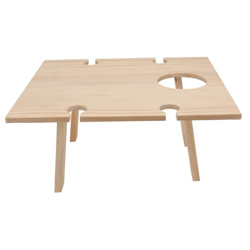 TOBBOMEY Tragbarer Faltbarer Outdoor Weintisch Kompakter Picknick und Campingtisch aus Leichter Quadratischer Weintisch für Strand und Garten TOBBOMEY Tragbarer Faltbarer Outdoor Weintisch Kompakter Picknick und Campingtisch aus Leichter Quadratischer Weintisch für Strand und Garten von TOBBOMEY