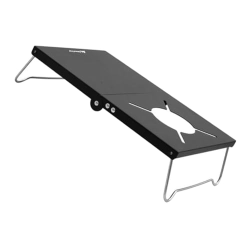 TOBBOMEY Tragbarer Grill Klapptisch Camping Outdoor Faltbarer Picknicktisch Robust Leicht Schwarz TOBBOMEY Tragbarer Grill Klapptisch Camping Outdoor Faltbarer Picknicktisch Robust Leicht Schwarz von TOBBOMEY