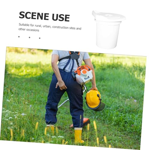 TOBBOMEY Tragbarer Toilettensitz mit Deckel Dicke Kunststoff toilettenauflage für Bauarbeiter und Senioren Leichter Kompakter Klodeckel und Sitzring Einfache Installation Geeignet für von TOBBOMEY