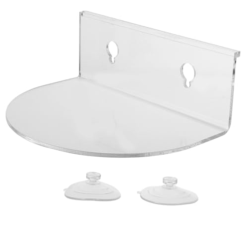 TOBBOMEY Transparente Acryl Fensterablage mit Saugnapf Wandregal für Pflanzen und Küchenutensilien Einfach zu Montieren Schwebendes Design Langlebiges Material TOBBOMEY Transparente Acryl Fensterablage mit Saugnapf Wandregal für Pflanzen und Küchenutensilien Einfach zu Montieren Schwebendes Design Langlebiges Material von TOBBOMEY