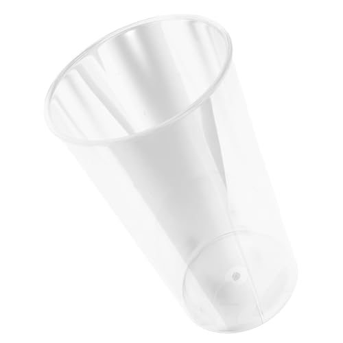 TOBBOMEY Transparenter Großer Blumeneimer aus Bruchsicherem Pet Vielseitiger Aufbewahrungs und Blumenhalter für Zuhause Büro Balkon und Floristen Klarer Blumenkübel mit Großem von TOBBOMEY