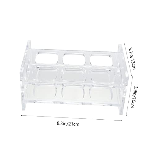 TOBBOMEY Transparenter Shot Glass Halter Reihig Fach Bar Trinkglas Displayständer für Bar Theke Leicht Tragbar und Wiederverwendbar von TOBBOMEY