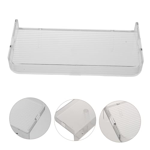 TOBBOMEY Transparentes Wandregal zum Aufhängen Badezimmer Küchen Organizer Platzsparendes Wandmontage Storage Shelf für Gewürze Toilettenpapier und Haushaltsutensilien von TOBBOMEY