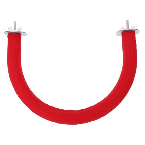 TOBBOMEY U Förmiger Papagei Kletterspielzeug aus Sicherem Material Vogelsandstab für Wellensittiche und Sittiche Trainingsstand für Heim und Büro Fördert Gleichgewicht und Bewegung von TOBBOMEY