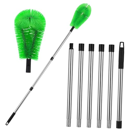 TOBBOMEY Verstellbare Dachrinnen reinigungsbürste mit Biegsamem Kopf Flexibles für Gründliche Reinigung von Dachrinnen Geeignet für Haushaltsreinigung und Schwer Erreichbare Stellen von TOBBOMEY