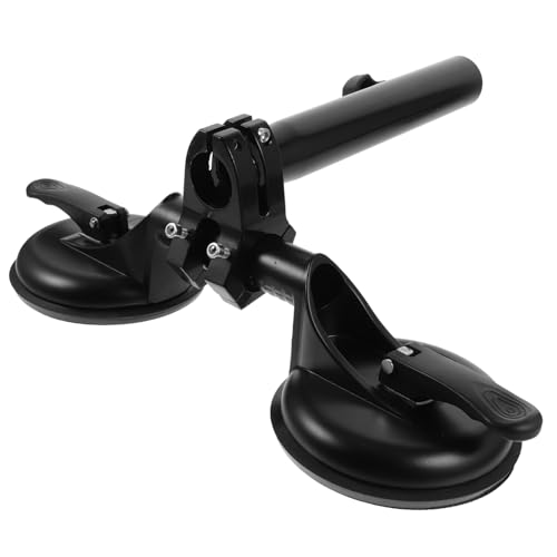 TOBBOMEY Verstellbare Fahnenmast Halterung mit Doppel Saugnapf aus Gummi und Eisen Stabile Auto Flaggenbasis für Fahrzeug Motorrad Offroad Einfache Einsetzbar von TOBBOMEY