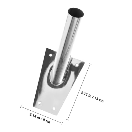 TOBBOMEY Verstellbarer Fahnenmast Halter aus Edelstahl Mehrfach Einstellbare Fahnenhalterung für Wand Bodenmontage Robust und Rostfrei Geeignet für Garten und Sportplatz TOBBOMEY Verstellbarer Fahnenmast Halter aus Edelstahl Mehrfach Einstellbare Fahnenhalterung für Wand Bodenmontage Robust und Rostfrei Geeignet für Garten und Sportplatz von TOBBOMEY