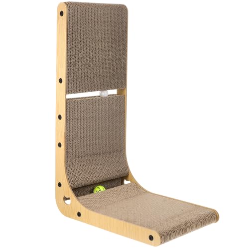 TOBBOMEY Vertikales Katzenkratzbrett mit Holzrahmen und Bunten Klingelbällen Stabiles Kratzmöbel für Katzen Schützt Möbel Fördert Krallenpflege und Spielerische Aktivität Zufällige Farbe TOBBOMEY Vertikales Katzenkratzbrett mit Holzrahmen und Bunten Klingelbällen Stabiles Kratzmöbel für Katzen Schützt Möbel Fördert Krallenpflege und Spielerische Aktivität Zufällige Farbe von TOBBOMEY