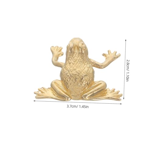 TOBBOMEY Vintage Chinesischer Frosch Türgriff aus Massiver Messinglegierung Feng Shui Symbol Dekorativer Möbelgriff für Schlafzimmer und Küchenschränke Traditionelles Wohlstandsmotiv von TOBBOMEY