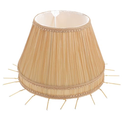 TOBBOMEY Vintage Lampenschirm aus Stoff Eleganter Einfacher Lampenschirm für Steh und Tischlampen Staubgeschützt Passend für Wohnzimmer Schlafzimmer und Büro von TOBBOMEY