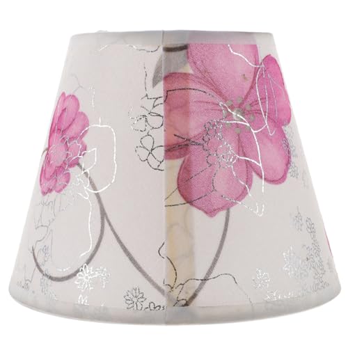 TOBBOMEY Vintage Lampenschirm mit Blumenmuster Lampenabdeckung für Steh und Tischlampen Ersatz Lampenschirme Vielseitig Einsetzbar Einfache Montage Farbecht Stilvoll für Wohnzimmer und von TOBBOMEY