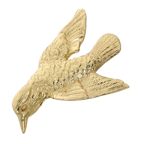 TOBBOMEY Vintage Messing Möbelgriff Vogel form Feine Verarbeitung Robuster Schubladengriff für Kommode Schrank Kleiderschrank Schlafzimmer Einfach Montage von TOBBOMEY