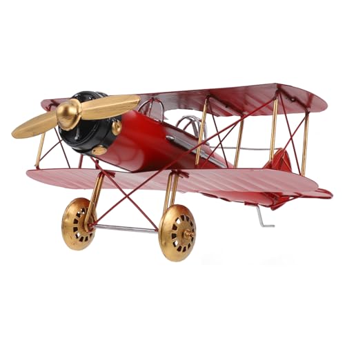 TOBBOMEY Vintage Metall Flugzeugmodell Retro Metall Flugzeug Deko Ornament für Schreibtisch Wohnzimmer Büro Robustes Design Stilvolle Sammler Dekoration Vielseitig Einsetzbar TOBBOMEY Vintage Metall Flugzeugmodell Retro Metall Flugzeug Deko Ornament für Schreibtisch Wohnzimmer Büro Robustes Design Stilvolle Sammler Dekoration Vielseitig Einsetzbar von TOBBOMEY