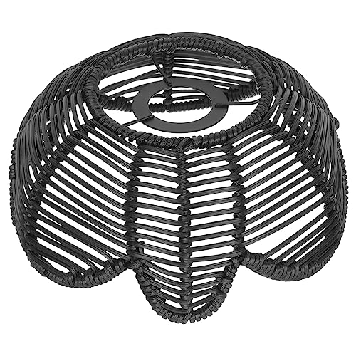 TOBBOMEY Vintage Rattan Lampenschirm Imitation für Deckenleuchten Elegante und Leichte Hängelampe im Boho Stil für Wohnzimmer Schlafzimmer und Bars TOBBOMEY Vintage Rattan Lampenschirm Imitation für Deckenleuchten Elegante und Leichte Hängelampe im Boho Stil für Wohnzimmer Schlafzimmer und Bars von TOBBOMEY