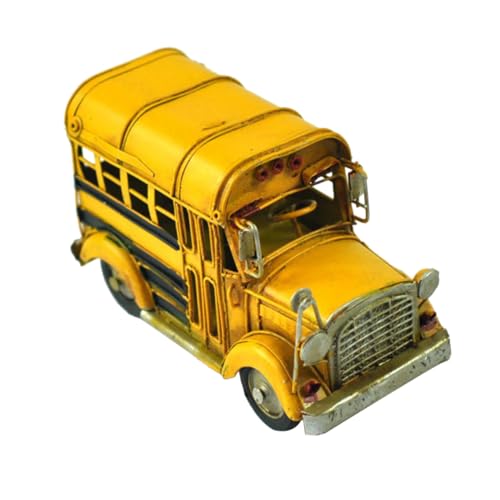 TOBBOMEY Vintage Schulbus Modell aus Premium Amerikanisches Handwerk Dekoratives Sammlerstück für Zuhause Bar Club Leichtes Langlebiges Retro Modellauto TOBBOMEY Vintage Schulbus Modell aus Premium Amerikanisches Handwerk Dekoratives Sammlerstück für Zuhause Bar Club Leichtes Langlebiges Retro Modellauto von TOBBOMEY