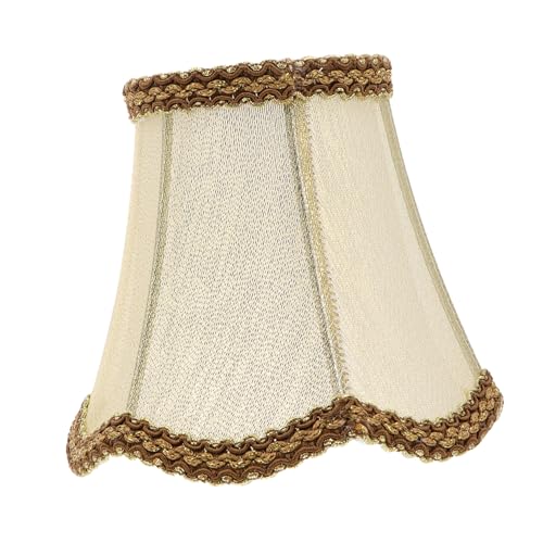 TOBBOMEY Vintage Stoff Lampenschirm für Kronleuchter Dekorativer Lampenüberzug aus Weichem Stoff Einfach zu Montierender Lampenschirm für Tisch- Wand Stehlampen Blendfreies Licht für von TOBBOMEY