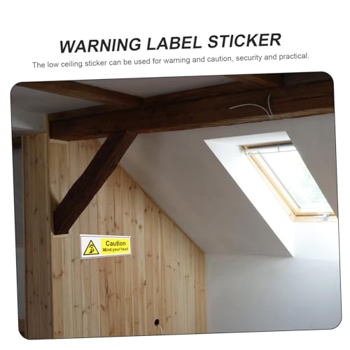 TOBBOMEY Warnschild Selbstklebend Achtung Niedrige Decke Warnhinweis Aufkleber für Lager Schule Werkstatt Sicherheitszeichen TOBBOMEY Warnschild Selbstklebend Achtung Niedrige Decke Warnhinweis Aufkleber für Lager Schule Werkstatt Sicherheitszeichen von TOBBOMEY