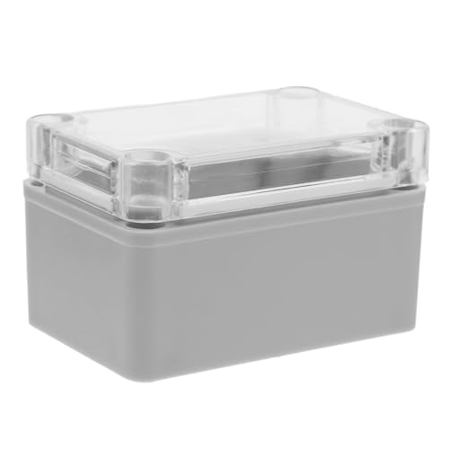 TOBBOMEY Wasserdichte Abs Aufputz Abzweigdose mit Transparentem Deckel Robuste Elektrische Verteilerbox für Außenbereich Staubgeschützt mit Schrauben für Wohn Industrieanwendungen von TOBBOMEY