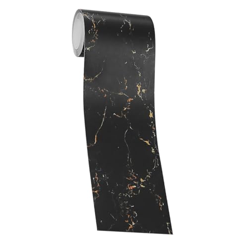 TOBBOMEY Wasserdichter Marmorfliesen Wandaufkleber Selbstklebend Küchen Badezimmer Dekorative Bordüre Marbling Tile Sticker Waist Line Sticker von TOBBOMEY