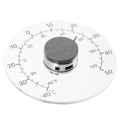 TOBBOMEY Wasserdichtes Fensterthermometer Innen Außen mit Klarer Temperaturanzeige Langlebiges Raumthermometer für Zuhause Gewächshaus und Garten Praktisch zum Aufkleben von TOBBOMEY