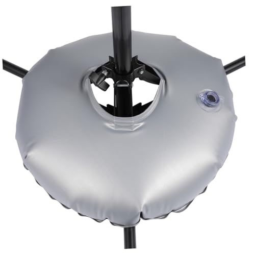 TOBBOMEY Wasserfüllbare Sonnenschirm gewichtstasche aus PVC Stabile und Strapazierfähige Sandsack Basis für Strand und Terrasse Windresistente Ampelschirm fußgewichte Faltbares Design von TOBBOMEY