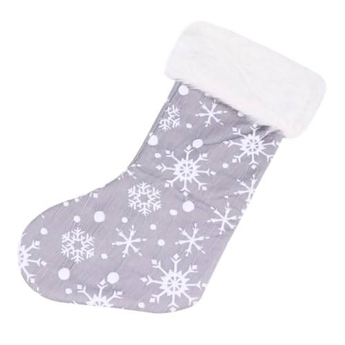 TOBBOMEY Weihnachtliche Socke aus Stoff Candy Sweets Hängebeutel Weihnachtsbaum Deko Robust und Dekorativ für Treppen Türen und Fenster zur Festlichen Atmosphäre von TOBBOMEY