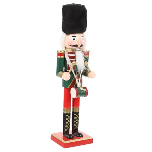 TOBBOMEY Weihnachtlicher Holz Soldat mit Beweglichem Mund Traditionelle Tischdeko für Festliche Weihnachtsfeier Geschenkidee für Sammler TOBBOMEY Weihnachtlicher Holz Soldat mit Beweglichem Mund Traditionelle Tischdeko für Festliche Weihnachtsfeier Geschenkidee für Sammler von TOBBOMEY