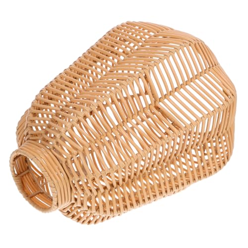 TOBBOMEY Wunderschöner Rustikaler Rattan Hängeleuchtschirm Geflochtene Lampenabdeckung Boho Stil Vintage Pendelleuchte für Wohnzimmer Hotel Restaurant und Bauernhausdeko Geeignet oben TOBBOMEY Wunderschöner Rustikaler Rattan Hängeleuchtschirm Geflochtene Lampenabdeckung Boho Stil Vintage Pendelleuchte für Wohnzimmer Hotel Restaurant und Bauernhausdeko Geeignet oben von TOBBOMEY