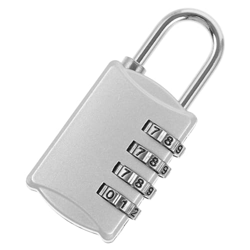 TOBBOMEY Zinklegierung Vorhängeschloss Zahlenschloss Stellig Kombinationsschloss Wetterfest für Schrank Garagentor Gym Locker Sicherheitsschloss mit Einstellbarem Code von TOBBOMEY