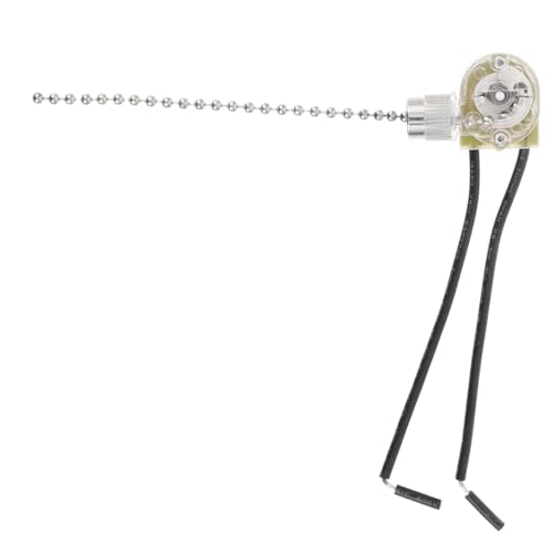 TOBBOMEY Zugkette Verlängerung Nickel für Deckenventilator Lampen Zugkette Ersatz Leicht zu Bedienen Langlebig Vielseitig für Deckenleuchten Wandlampen und Schrankleuchten von TOBBOMEY