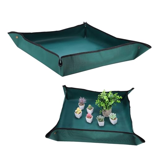TOBBOMEY wasserdichte Strapazierfähige Umtopfmatte Indoor Gartenmatte für Umtopfen Gießen Pflege von Sukkulenten Sauber Haltend Langlebig Einfach zu Reinigen von TOBBOMEY