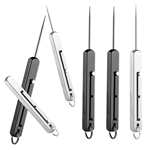 TOBEOME 6 StüCk Tragbare -Zahnstocher -Zahnstocher Metall-Zahnstocherhalter für Picknick und Camping im Freien von TOBEOME