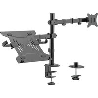 Toboli 2in1 Halterung für Monitor und Laptop Monitorhalter und Notebookhalter VESA 75x75/100x100 von TOBOLI
