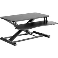 Toboli Schreibtischaufsatz mit Tastaturablage 80x40cm höhenverstellbares Steh-Sitz-Pult für Monitore von TOBOLI