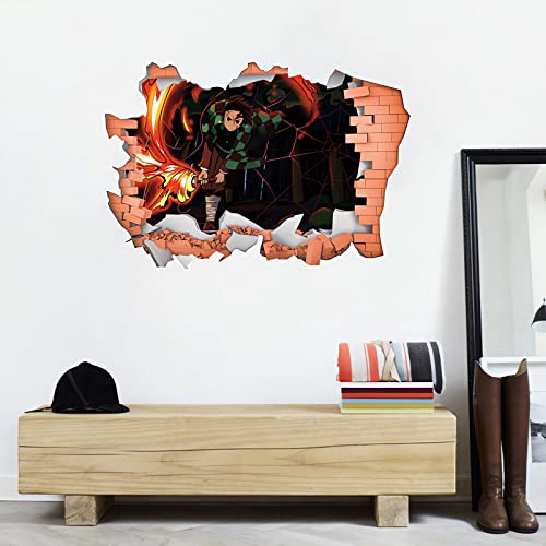 Wandsticker Kinder, Demon Slayer Wandtattoo Demon Slayer Kinder Wandtattoos Anime Poster, Wandaufkleber Wanddeko für Wohnzimmer Schlafzimmer Kinderzimmer (20587) von TOCAVE