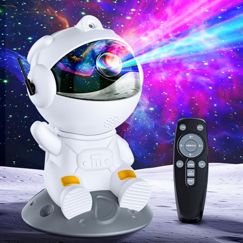 TOCVEOE Astronaut Sternenhimmel Projektor LED Sternenproject mit 8 Nebelmode 2 Sternenmode Fernbedienung 360° drehbar Heimkino Beleuchtung Schlafzimmer Projektor Lampe Kinder Erwachsene Geschenk TOCVEOE Astronaut Sternenhimmel Projektor LED Sternenproject mit 8 Nebelmode 2 Sternenmode Fernbedienung 360° drehbar Heimkino Beleuchtung Schlafzimmer Projektor Lampe Kinder Erwachsene Geschenk von TOCVEOE