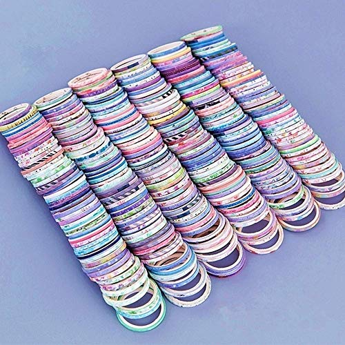 TOCYORIC Rolls Washi Tape Set,Foil Gold Skinny Decorative Masking Washi Tapes,1-5MM Wide DIY Masking Tape,Some Tapes Have a Repeating Pattern von TOCYORIC