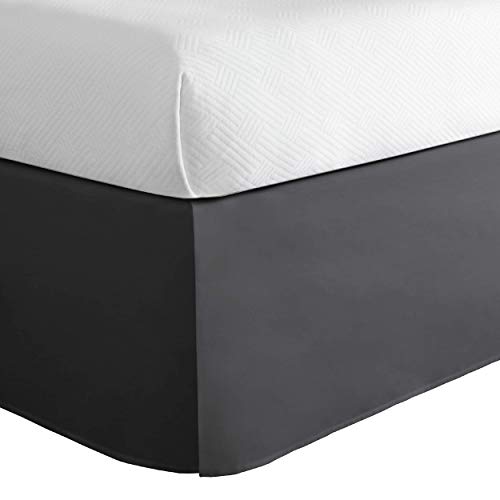 TODAY'S HOME Home Classic Tailored Bed Skirt Dust Ruffle, Cotton Blend Design, 14" Drop Length, Queen, Grey TOH24914GREY03 von TODAY'S HOME