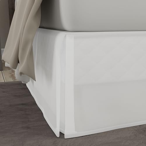 TODAY'S HOME TodaysHome Basic Mikrofaser Tailored Sham mit 5,1 cm Flansch 2, weiß, Twin XL von TODAY'S HOME