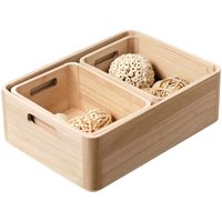 Today - Schubladen-Organizer Pure, Holz, 3 Boxen von TODAY