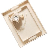 Serviertabletts aus Holz Simplicity, 2er-Set Serviertabletts aus Holz Simplicity, 2er-Set von TODAY