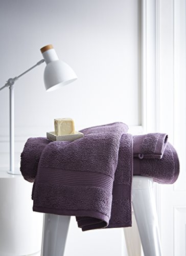 Today Serviette de Toilette 257627 Premium Handtuch aus Baumwolle, 50 x 90 cm, Violett, Violine von Today