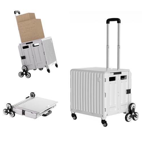 TODAYGO Faltbarer Allzweckwagen Treppensteiger mit Rädern, zusammenklappbarer Rollwagen mit Teleskopgriff, robuster Bollerwagen als Sitz, Werkzeugwagen, für Lehrer, Schule, Einkaufen, Zuhause, Medium, TODAYGO Faltbarer Allzweckwagen Treppensteiger mit Rädern, zusammenklappbarer Rollwagen mit Teleskopgriff, robuster Bollerwagen als Sitz, Werkzeugwagen, für Lehrer, Schule, Einkaufen, Zuhause, Medium, von TODAYGO