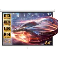 Leinwand, Hängeleinwand 84' Zoll 128 x 170 cm, Format 4:3, Heimkino mit 4K Full hd 3D, manuelle Rolloleinwand für Heimkino und Präsentation Leinwand, Hängeleinwand 84' Zoll 128 x 170 cm, Format 4:3, Heimkino mit 4K Full hd 3D, manuelle Rolloleinwand für Heimkino und Präsentation von TODECO