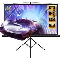 Todeco - Leinwand mit Stativ 60 Zoll, Tragbar Projektor Leinwand, 130 x 75 cm, 16:9, 4K hd Klappbar Beamer Projektion Filme Leinwand für Indoor Todeco - Leinwand mit Stativ 60 Zoll, Tragbar Projektor Leinwand, 130 x 75 cm, 16:9, 4K hd Klappbar Beamer Projektion Filme Leinwand für Indoor von TODECO