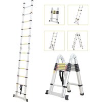 Mehrzweckleiter, Trittleiter Standard/Zertifizierung: EN131 Maximale Belastbarkeit: 150 kg 3,8 Meter, Stabilisierungsstange von TODECO