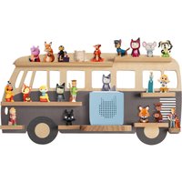 Tonie-Regal für Toniebox Hörfiguren, Magnetische Aufbewahrung für 20-25 Tonie, Perfekte Tonie Aufbewahrung im Kinderzimmer für Mädchen & Jungen, Bus von TODECO