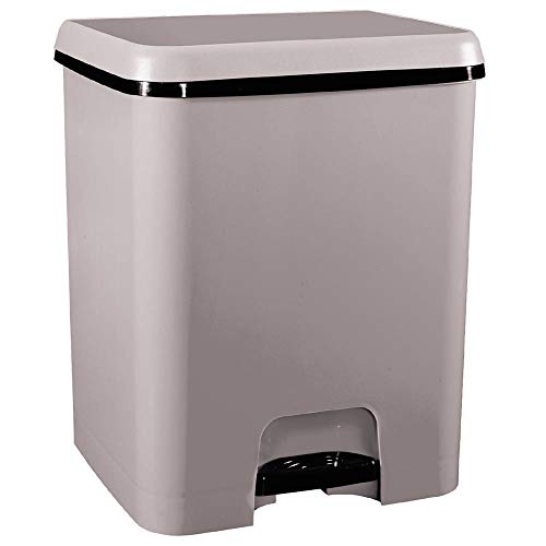 TODO HOGAR Abfalleimer mit Pedal Duo Eco 52 Liter in Braun von TODO HOGAR