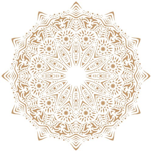 Todo Stencil - Deko-Hintergrund, 113 Mandala, Maße: Schablone 20 x 20 cm - Motiv 18 x 18 cm von TODO-STENCIL